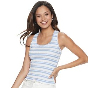 Juniors SO Smocked Textured Tank Top